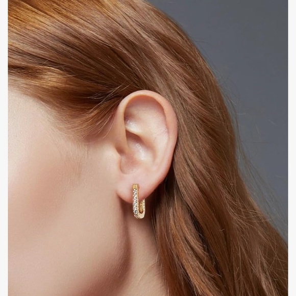 NEW multi color CZ silver earrings. - Picture 3 of 3